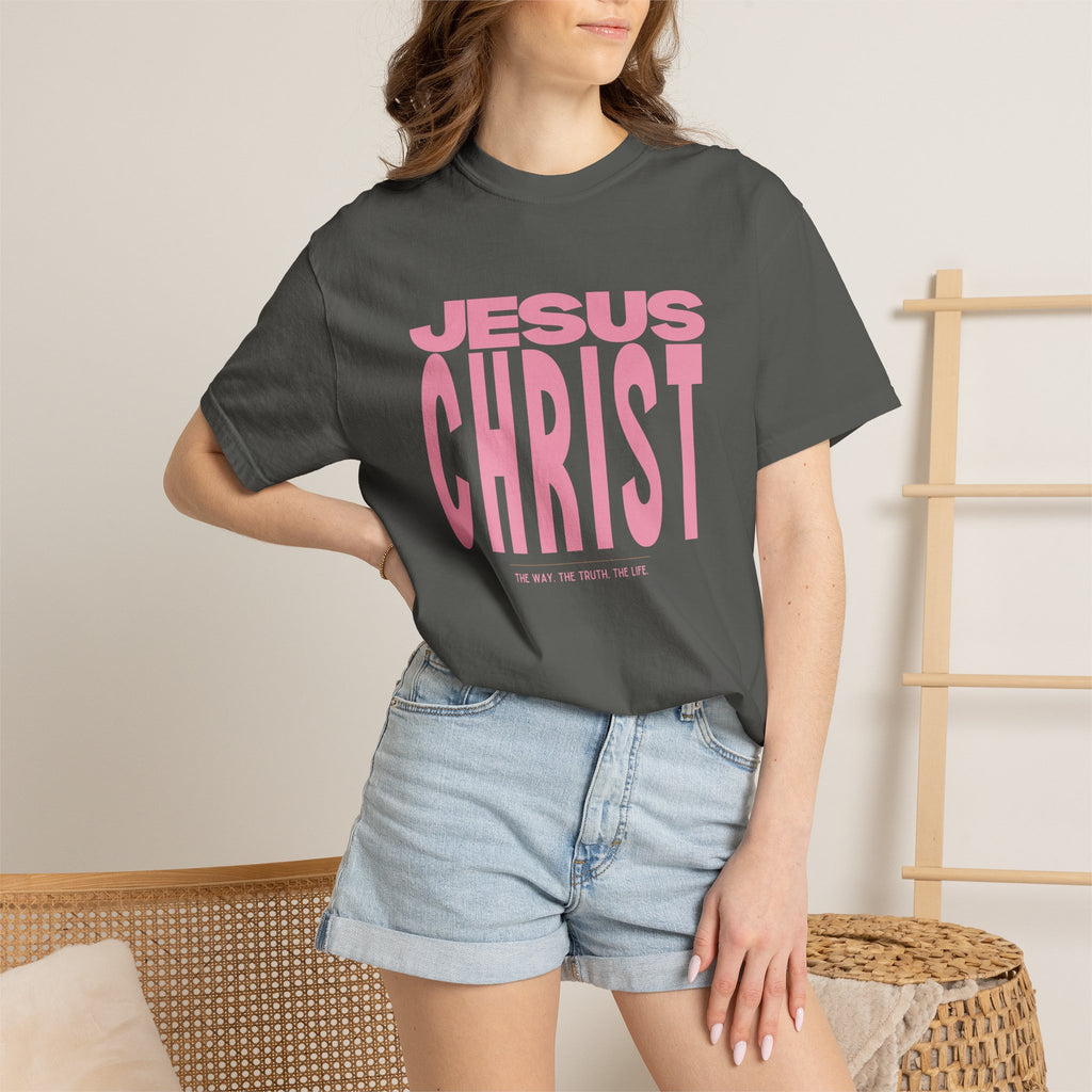 Jesus Christ. The Way, The Truth. The Life. Pink