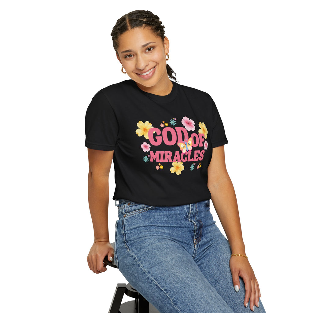 God of Miracles Floral T-Shirt