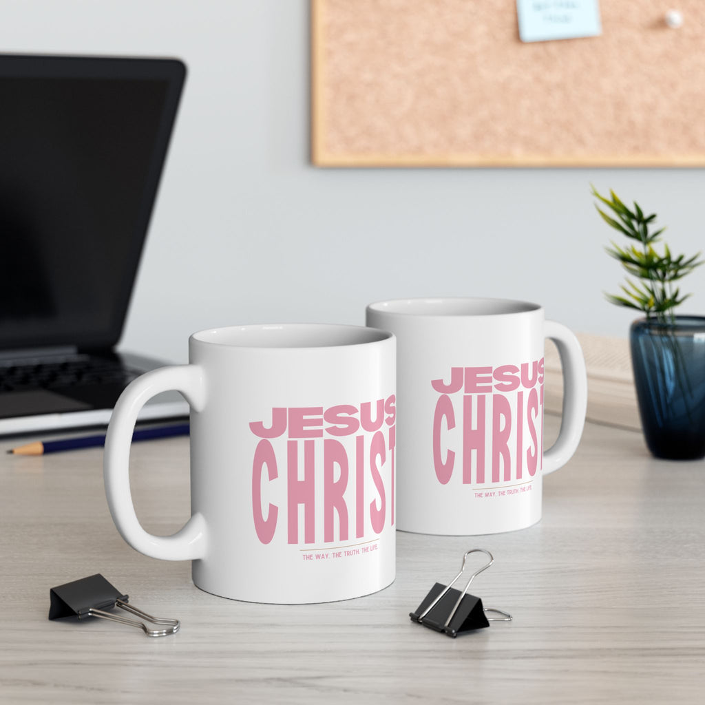 Jesus Christ Mug Pink