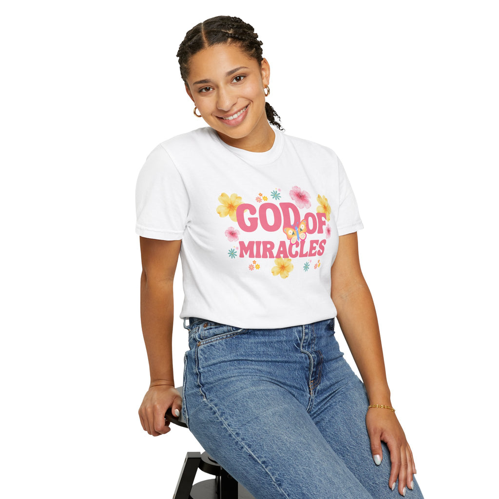 God of Miracles Floral T-Shirt