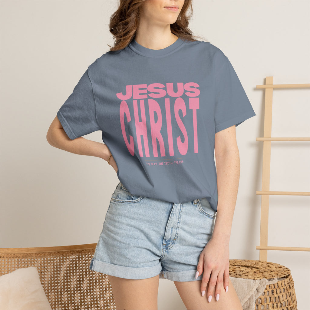 Jesus Christ. The Way, The Truth. The Life. Pink