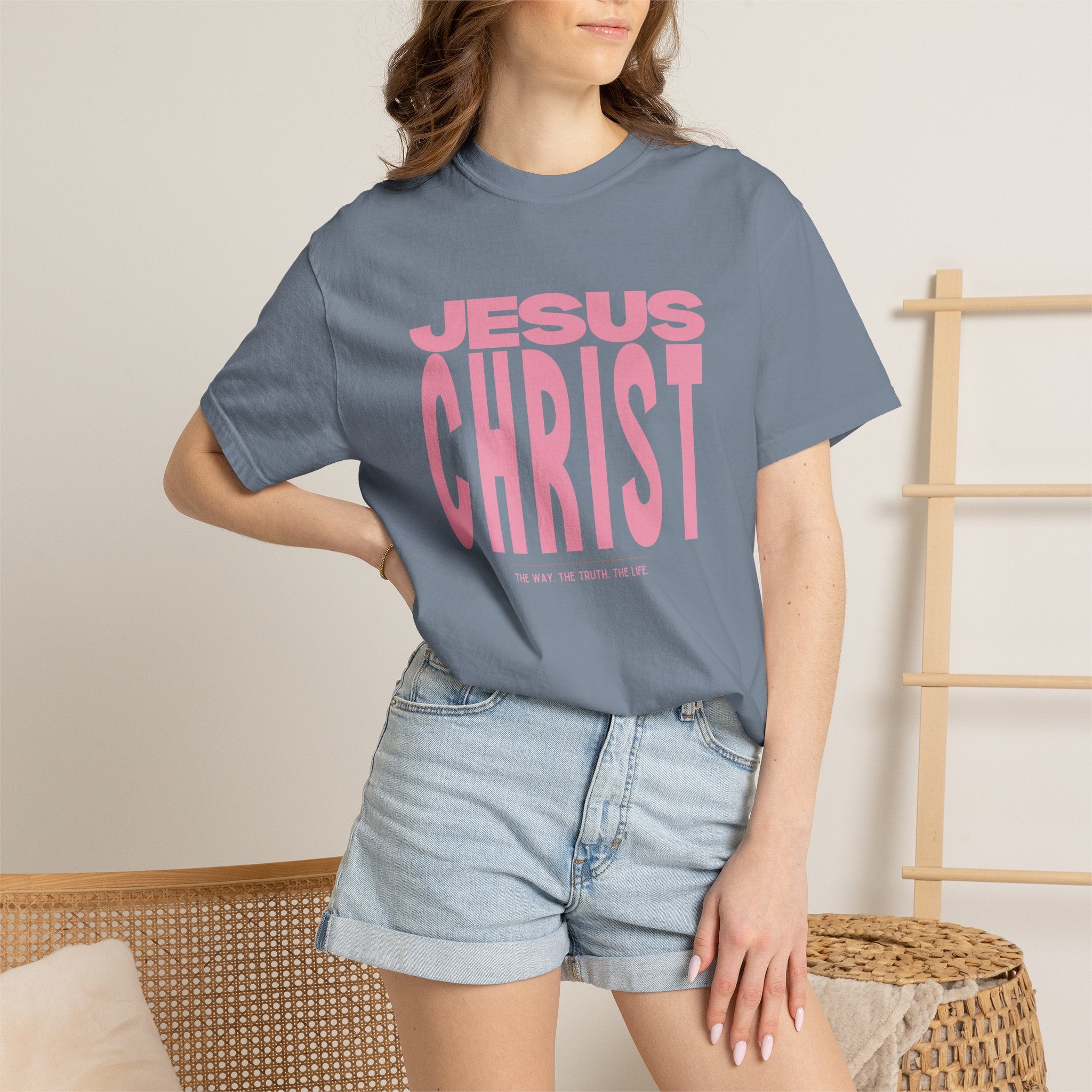 Jesus Christ. The Way, The Truth. The Life. Pink