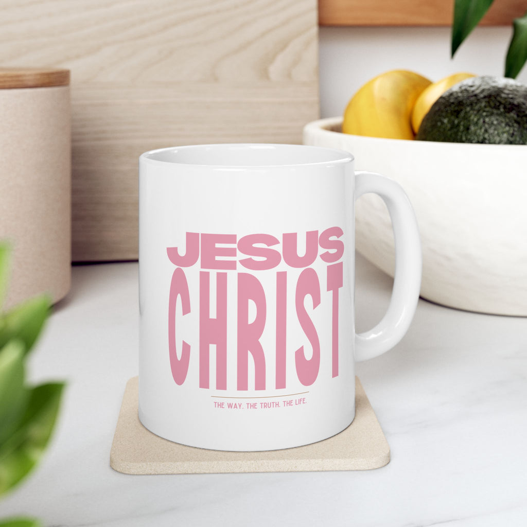 Jesus Christ Mug Pink