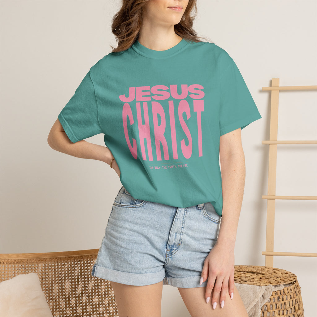 Jesus Christ. The Way, The Truth. The Life. Pink