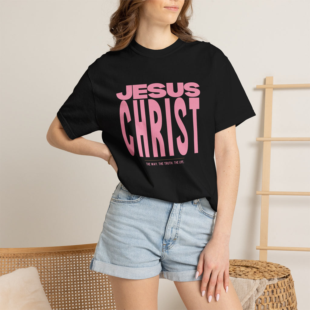 Jesus Christ. The Way, The Truth. The Life. Pink