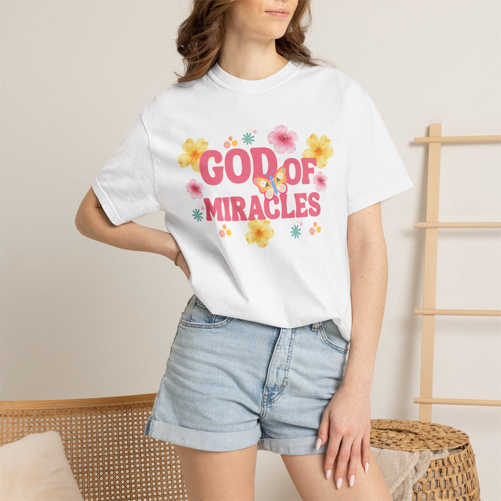 God of Miracles Floral T-Shirt