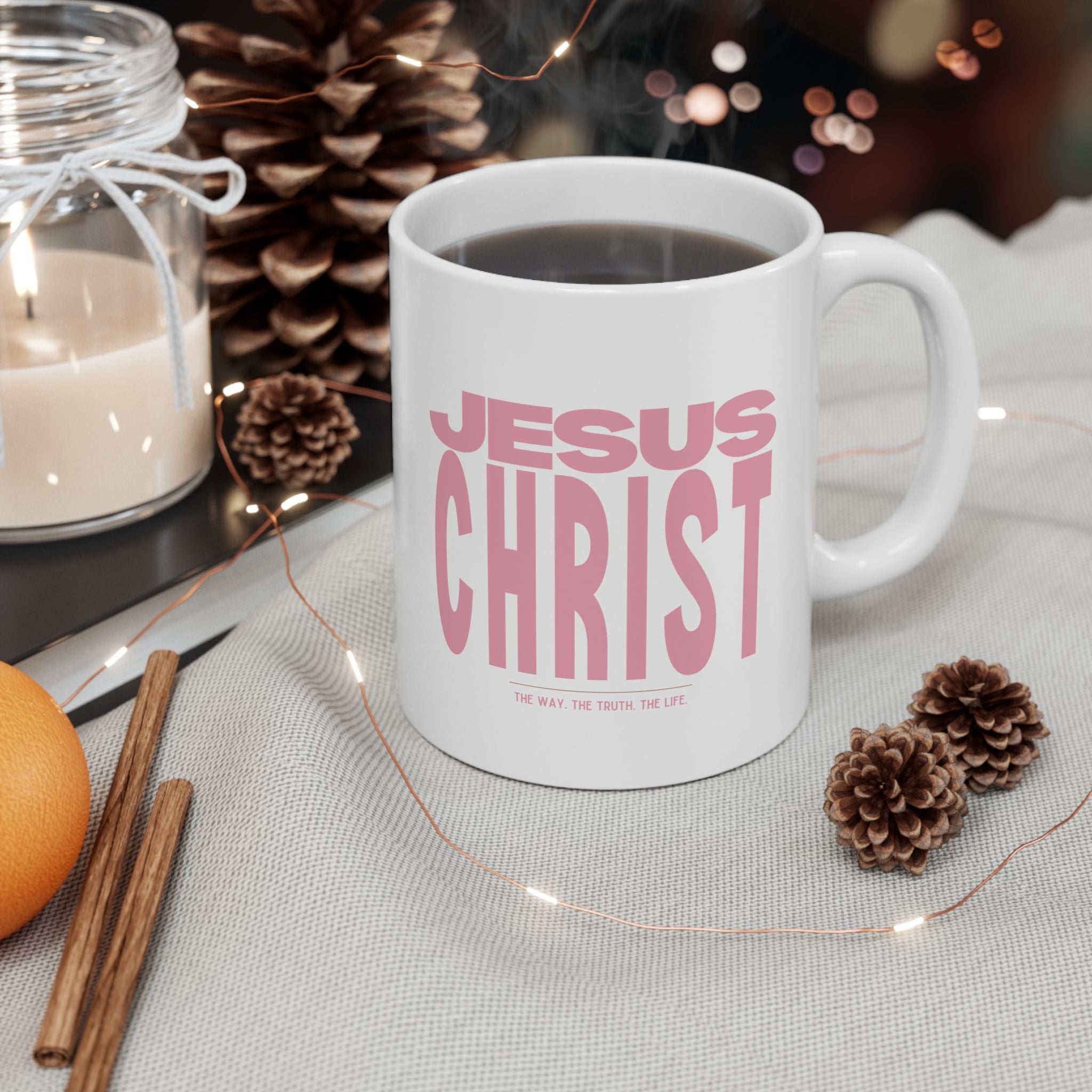 Jesus Christ Mug Pink