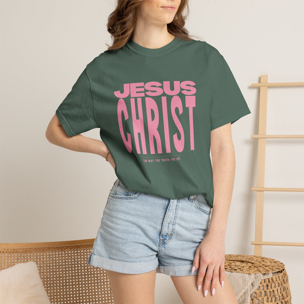 Jesus Christ. The Way, The Truth. The Life. Pink