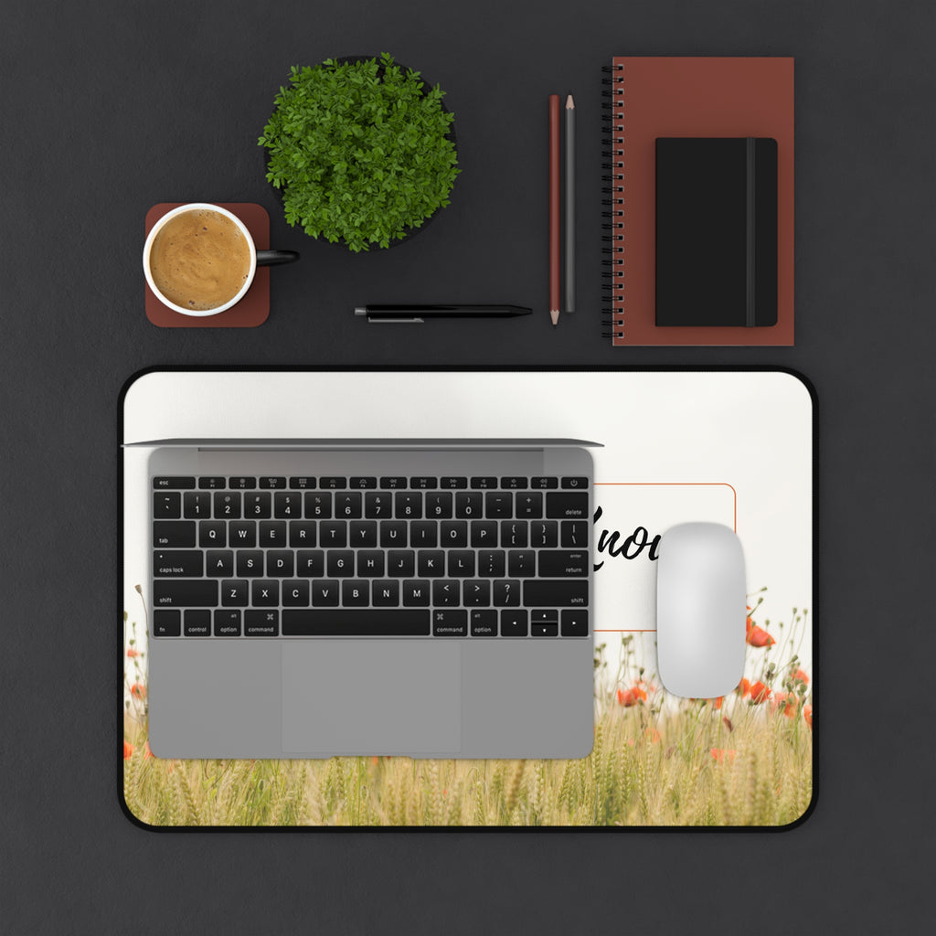 Be Still and Know Desk Mat